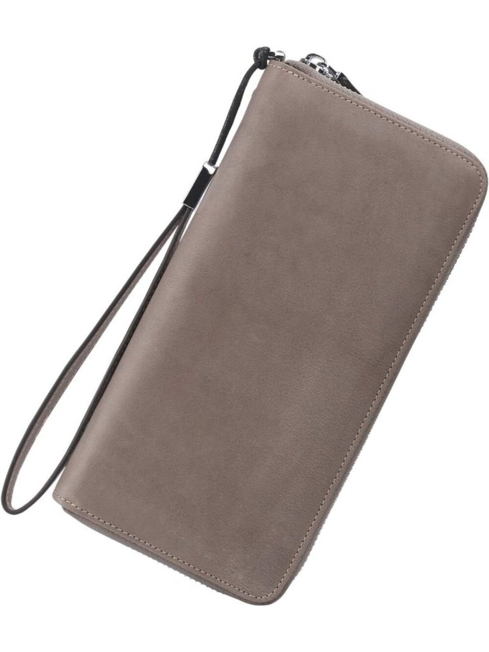 Compact RFID Blocking Leather Wallet for Women - Bifold Purse with ID Windows